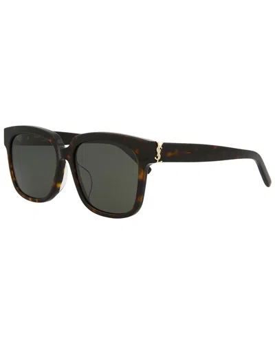 Saint Laurent Women's Slm40fn 55mm Sunglasses In Brown