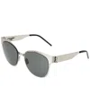 Saint Laurent Women's Slm42 54mm Sunglasses In Silver