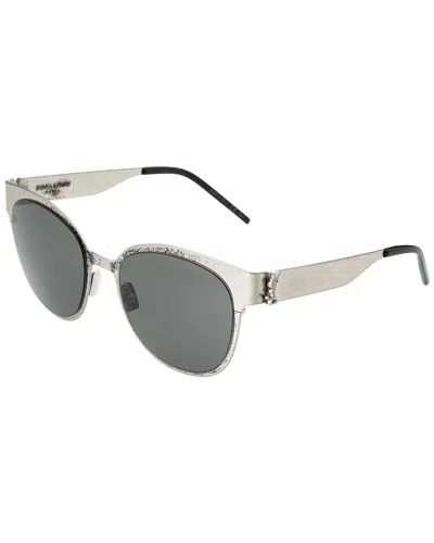 Saint Laurent Women's Slm42 54mm Sunglasses In Silver
