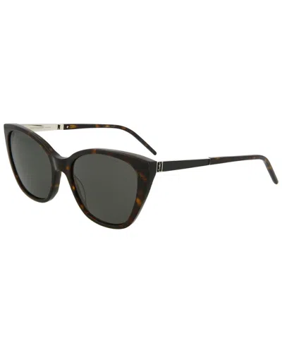 Saint Laurent Women's Slm69 56mm Sunglasses In Brown