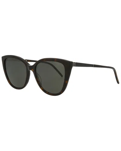 Saint Laurent Women's Slm70 55mm Sunglasses In Brown