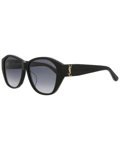 Saint Laurent Women's Slm8fn 57mm Sunglasses In Blue