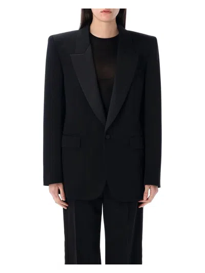 Saint Laurent Women's Smoking Jacket 1 Btn In Black