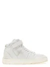 Saint Laurent Lax Sneakers In Washed-out Effect Leather In White