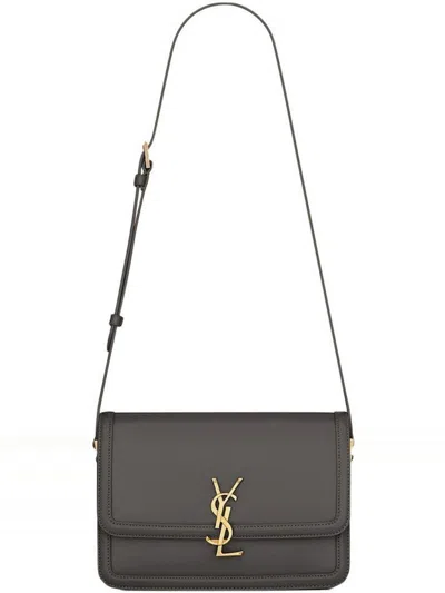 SAINT LAURENT WOMEN'S SOLFERINO LOGO PLAQUE SHOULDER BAG