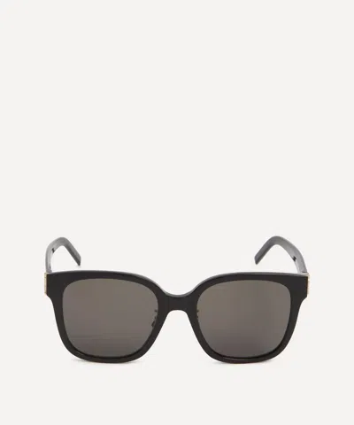 Saint Laurent Women's Square Acetate Logo Sunglasses