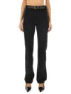 Saint Laurent Black 90s High-rise Bootcut Jeans In Black