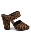 Saint Laurent Strap Sandals In Brown