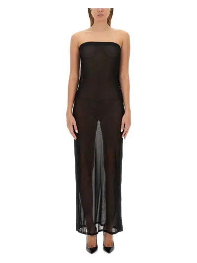 SAINT LAURENT WOMEN'S STRAPLESS DRESS