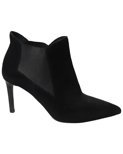 Saint Laurent Women's Suede Bootie (authentic Pre-loved) In Black