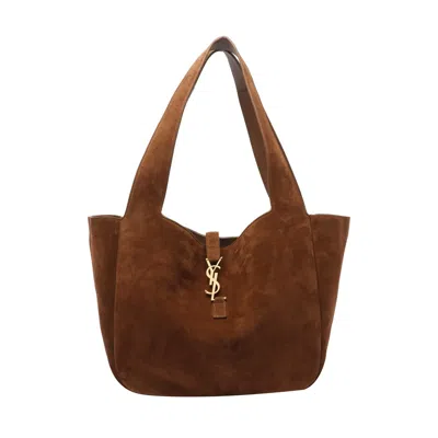 Saint Laurent Women Suede Le 5 A 7 Bea Shoulder Bag
