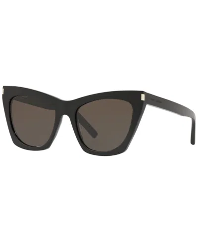 Saint Laurent Women's Sunglasses, Sl 214 Kate In Black Shiny