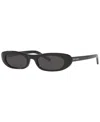 Saint Laurent Sl 557 Elongated Cat-eye Sunglasses In Black