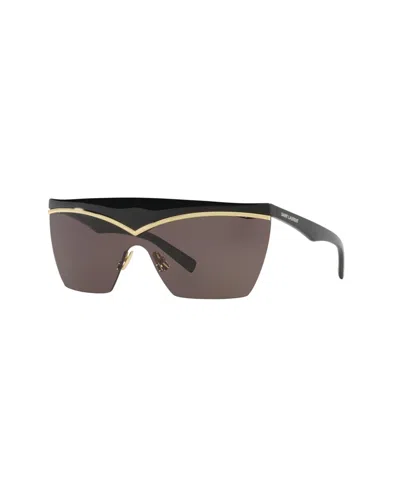Saint Laurent D-frame Gold-tone And Acetate Sunglasses In Black