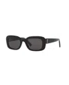 Saint Laurent Sl M130 Rectangle-frame Sunglasses In Black,black