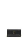 Saint Laurent Sunset Leather Chain Clutch