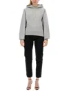 Saint Laurent Women Sweatshirt With Logo In Gray