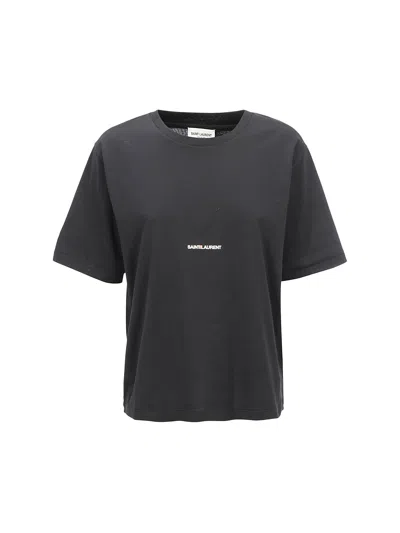Saint Laurent Women T-shirt In Black