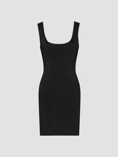 Saint Laurent Women's Tank Mini Dress In Knit In Blue