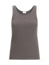 Saint Laurent Tank Top In Gray