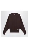 Saint Laurent Chocolate Cotton Oversize Sweatshirt