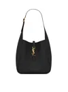 Saint Laurent Black Le 5 7 Leather Shoulder Bag In Black
