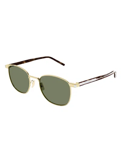 Saint Laurent Women's Thin Naked Wire Core Sl 747 Panthos 51mm Oval Sunglasses In Pink