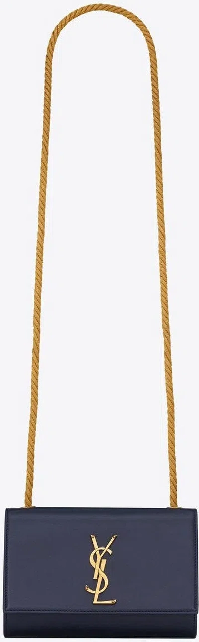 Saint Laurent Women's Timeless Blue Tote In Deep Marine