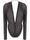 Saint Laurent Mousseline Body In Blue