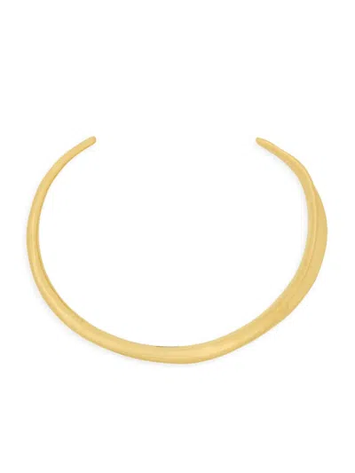 Saint Laurent Women's Torc Necklace In Metal In Gold