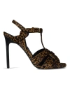 Saint Laurent Women Tribute Sandals In Brown