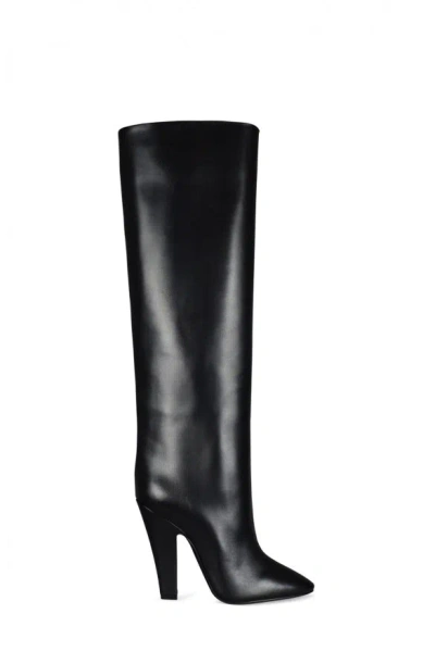 Saint Laurent Women Tubes 68 Boots In Black