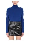 Saint Laurent Women's Turtleneck Sweater In Blue
