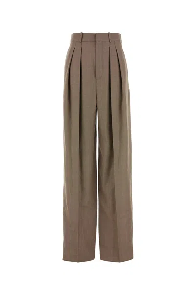 SAINT LAURENT SAINT LAURENT WOMEN TWO-TONE WOOL PANT