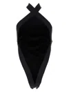 Saint Laurent Crossneck Bodysuit Top