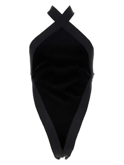 SAINT LAURENT WOMEN'S VELVET BODYSUIT