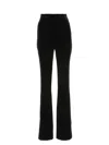 Saint Laurent Black Velvet Pant In Black