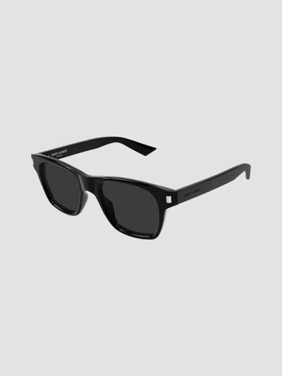 Saint Laurent Women's Vertical Web 55mm Square Sunglasses In Black