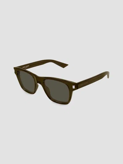 Saint Laurent Women's Vertical Web 55mm Square Sunglasses In Black