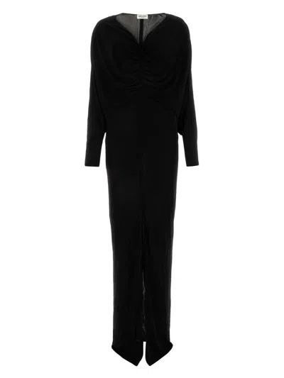 SAINT LAURENT WOMEN'S VISCOSE LONG DRESS