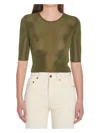 Saint Laurent Cropped Top With Cassandre