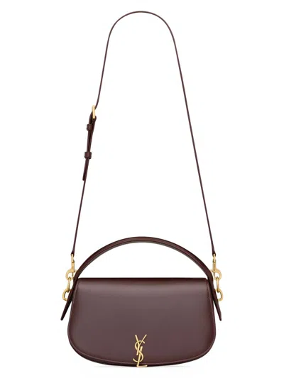 Saint Laurent Women's Voltaire Crossbody Bag In Purple