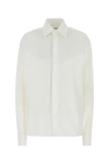 Saint Laurent Camicia In Popeline Bianco  Donna In White