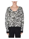 Saint Laurent Women's Wide Neck Sweater In Black