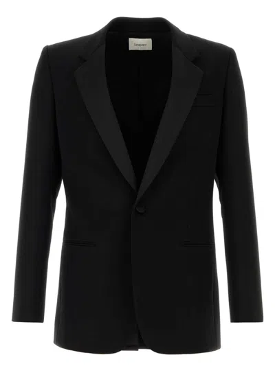 SAINT LAURENT WOMEN'S WOOL BLAZER