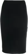 Saint Laurent Women's Stretch Pencil Skirt In Black