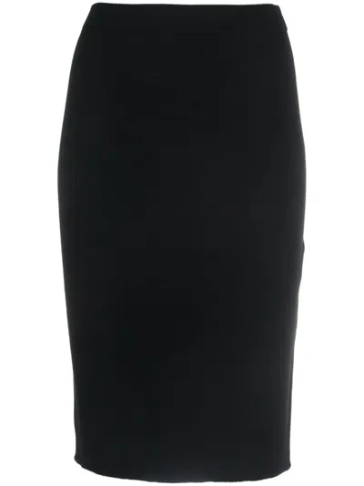 SAINT LAURENT WOMEN'S WOOL PENCIL SKIRT