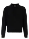 Saint Laurent Black Wool Polo Shirt