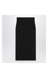 Saint Laurent Black Wool Pencil Skirt Women