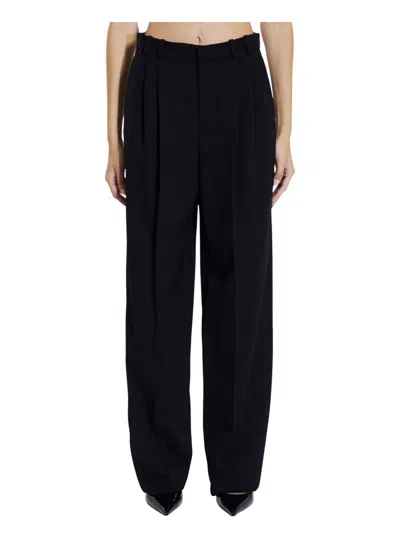 SAINT LAURENT WOMEN'S WOOL WIDE-LEG PANT